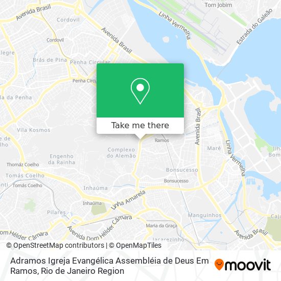 Mapa Adramos Igreja Evangélica Assembléia de Deus Em Ramos