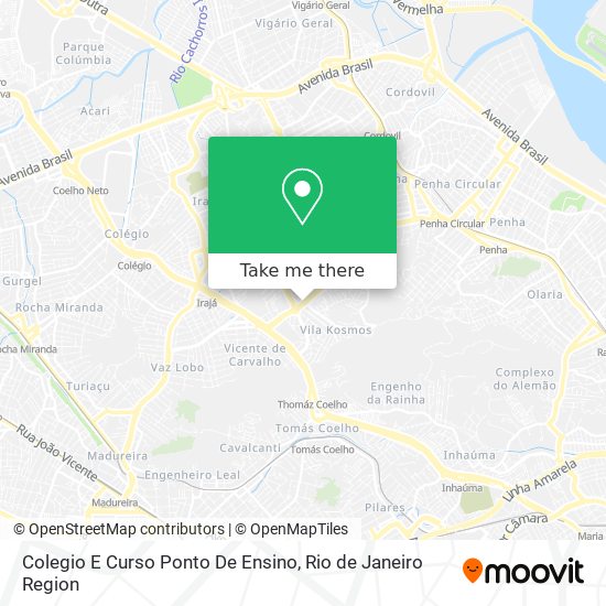 Colegio E Curso Ponto De Ensino map