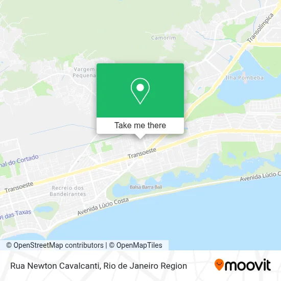 Rua Newton Cavalcanti map