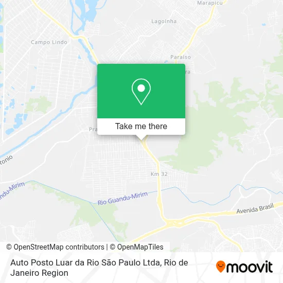 Auto Posto Luar da Rio São Paulo Ltda map