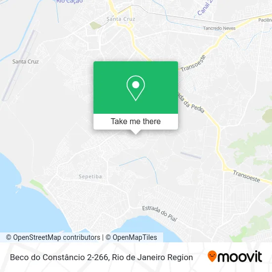 Beco do Constâncio 2-266 map