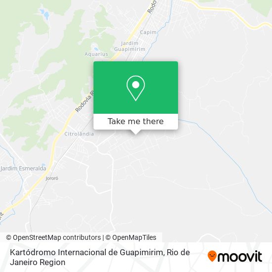 Kartódromo Internacional de Guapimirim map