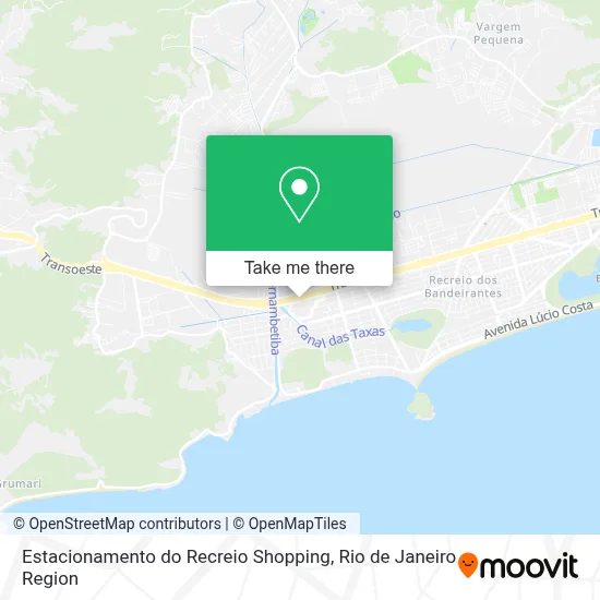 Estacionamento do Recreio Shopping map