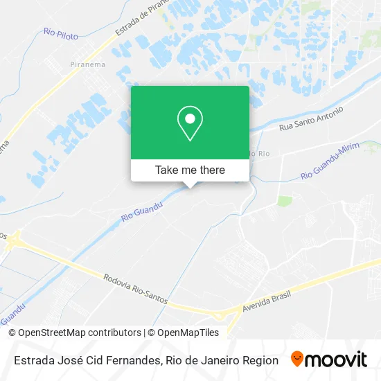 Estrada José Cid Fernandes map