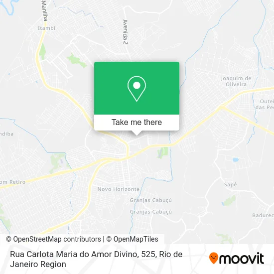 Rua Carlota Maria do Amor Divino, 525 map