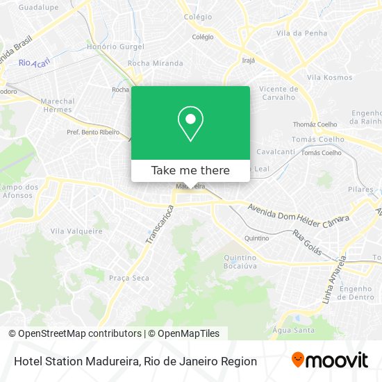 Mapa Hotel Station Madureira