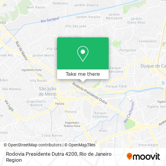 Rodovia Presidente Dutra 4200 map
