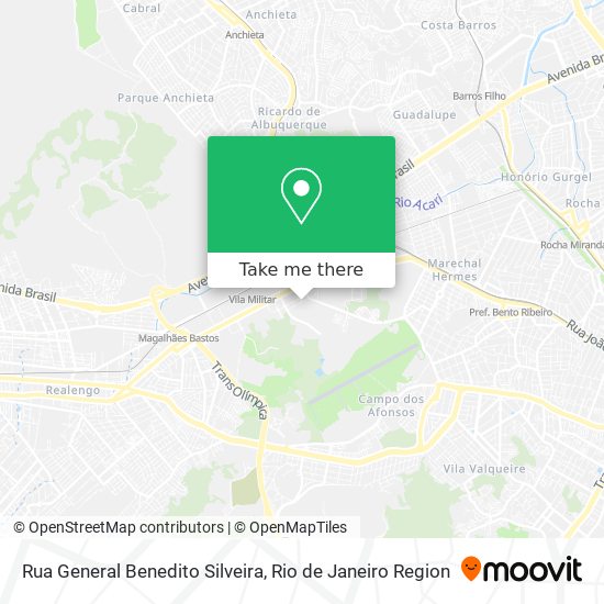 Rua General Benedito Silveira map