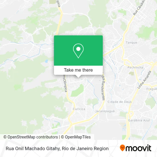 Rua Onil Machado Gitahy map