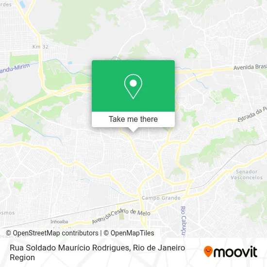 Rua Soldado Maurício Rodrigues map