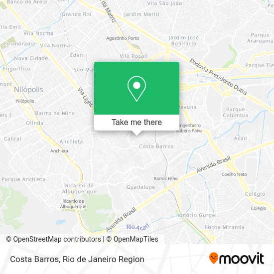 Costa Barros map