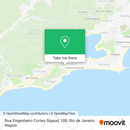 Rua Engenheiro Cortes Sigaud, 100 map