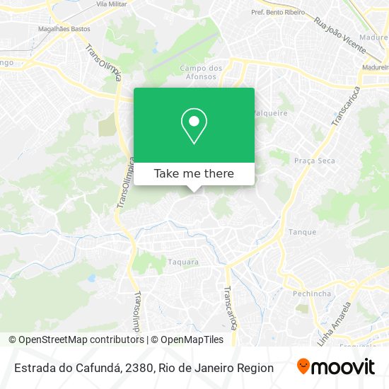 Estrada do Cafundá, 2380 map