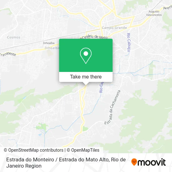 Estrada do Monteiro / Estrada do Mato Alto map