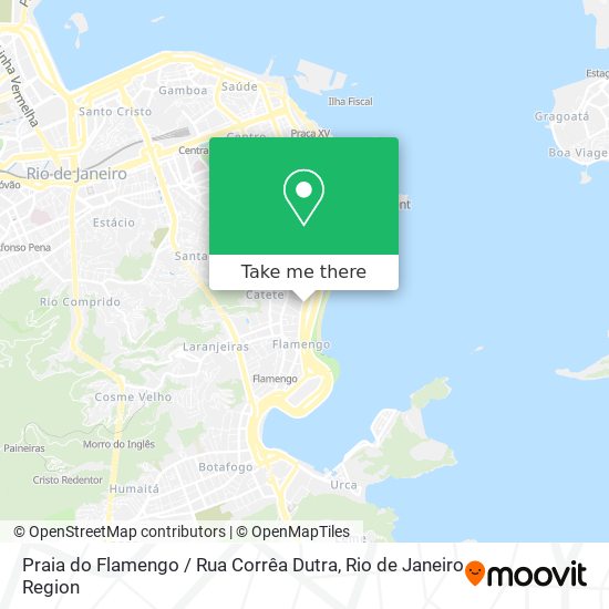 Mapa Praia do Flamengo / Rua Corrêa Dutra