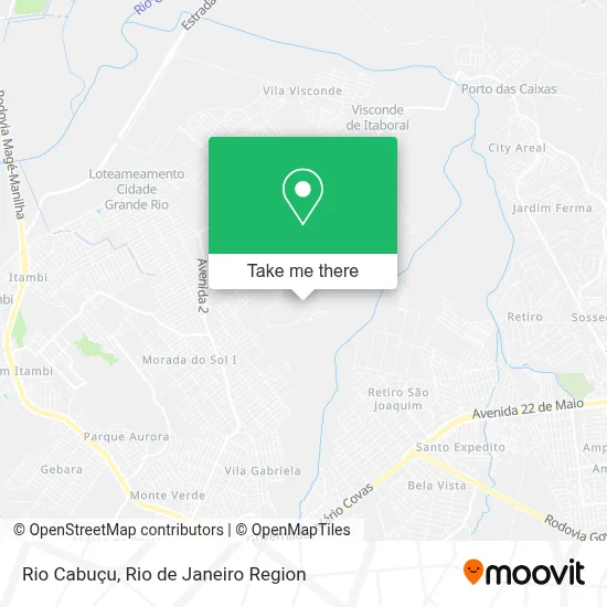Rio Cabuçu map
