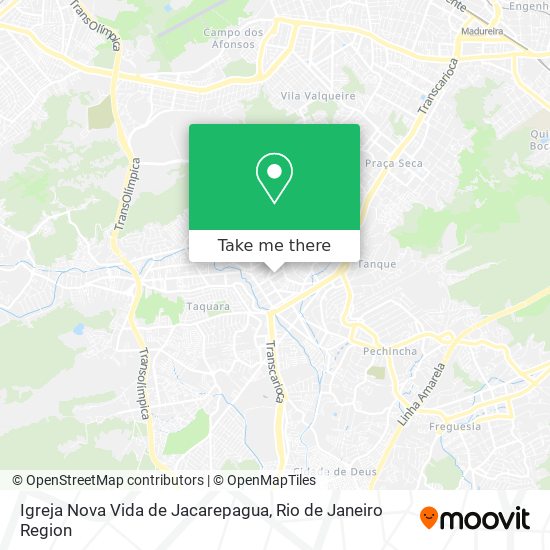 Igreja Nova Vida de Jacarepagua map