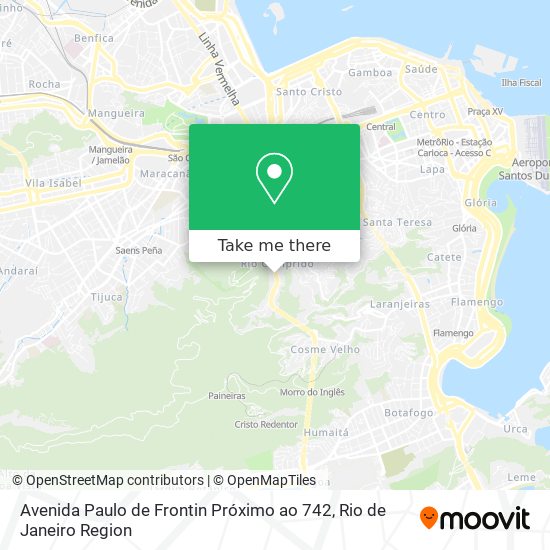 Avenida Paulo de Frontin Próximo ao 742 map