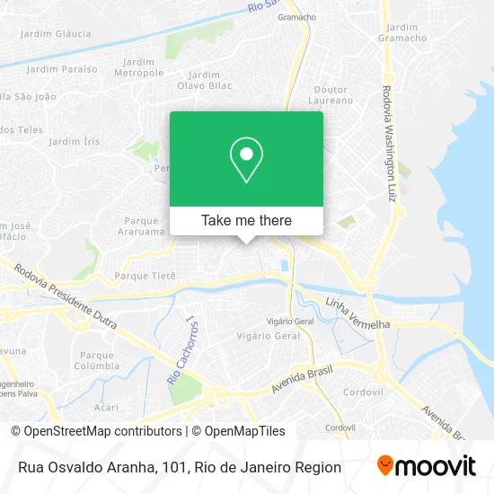 Rua Osvaldo Aranha, 101 map
