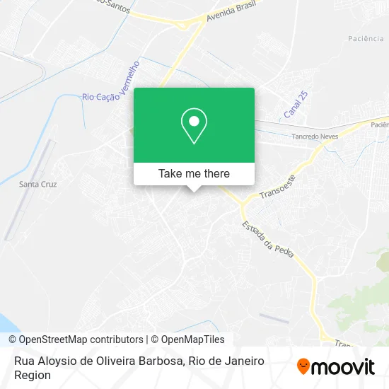 Rua Aloysio de Oliveira Barbosa map
