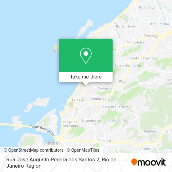 Rua José Augusto Pereira dos Santos 2 map