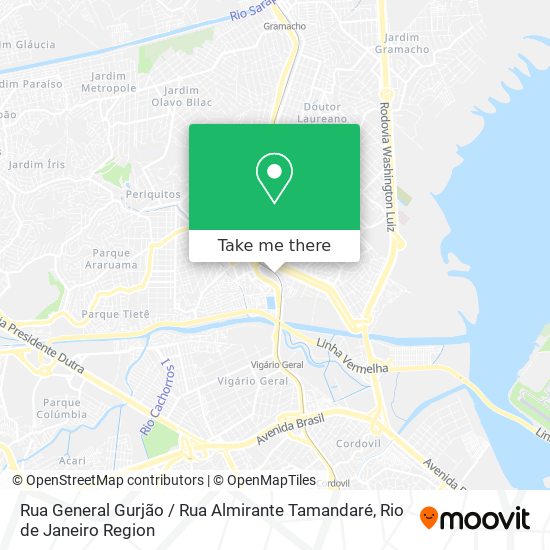 Mapa Rua General Gurjão / Rua Almirante Tamandaré