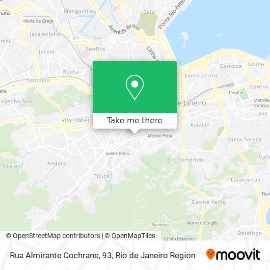 Mapa Rua Almirante Cochrane, 93