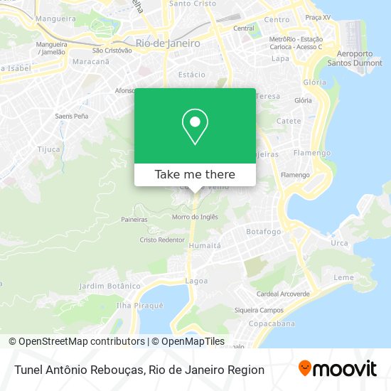 Tunel Antônio Rebouças map