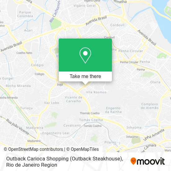 Outback Carioca Shopping (Outback Steakhouse) map