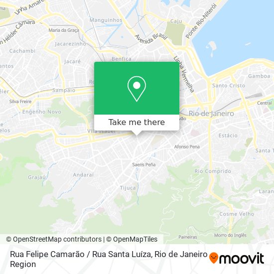 Mapa Rua Felipe Camarão / Rua Santa Luíza