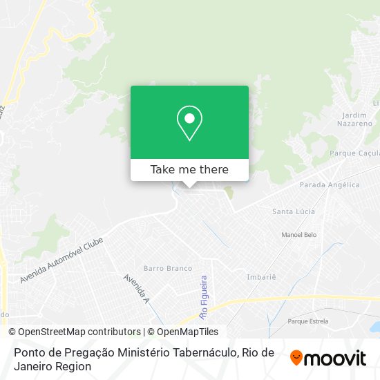 Ponto de Pregação Ministério Tabernáculo map