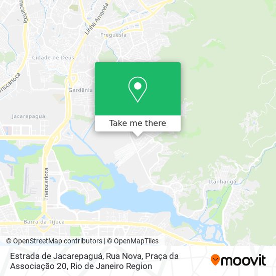 Estrada de Jacarepaguá, Rua Nova, Praça da Associação 20 map