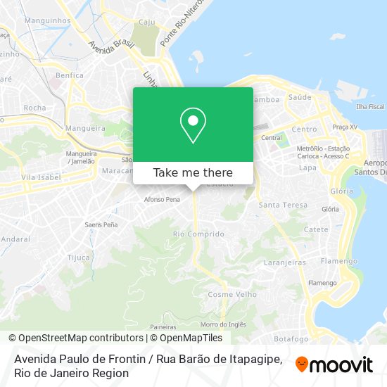 Avenida Paulo de Frontin / Rua Barão de Itapagipe map