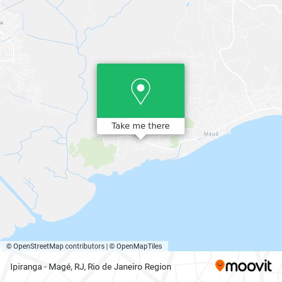 Ipiranga - Magé, RJ map