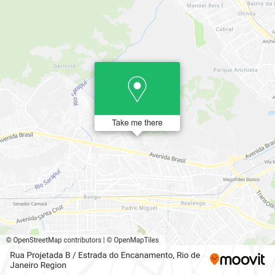 Rua Projetada B / Estrada do Encanamento map