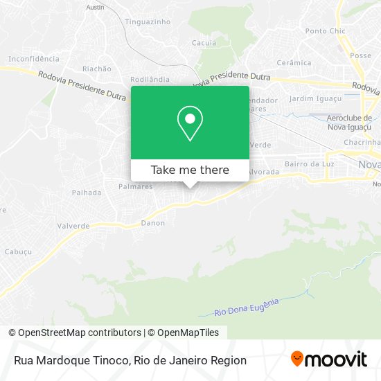 Mapa Rua Mardoque Tinoco