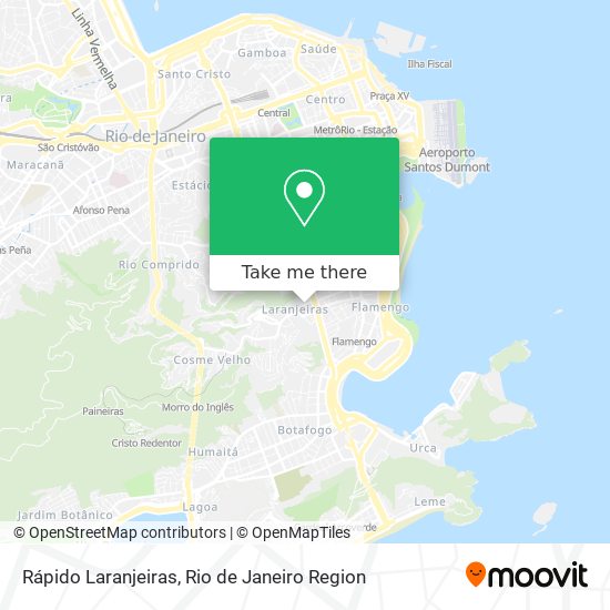 Rápido Laranjeiras map