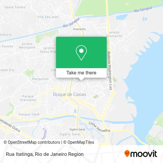 Rua Itatinga map