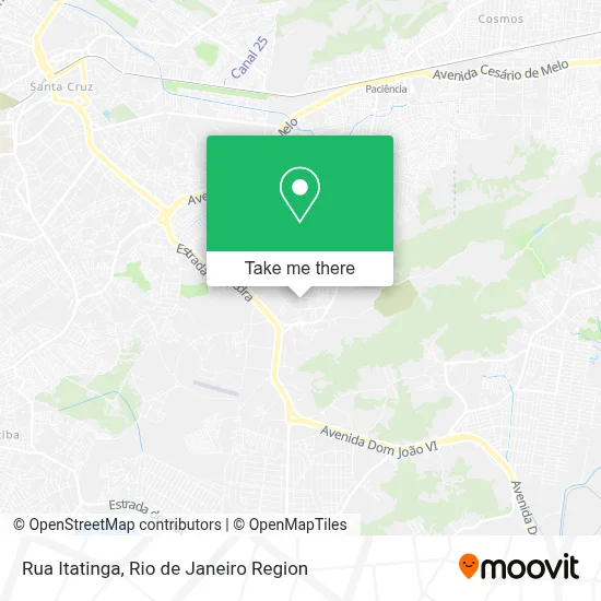 Rua Itatinga map