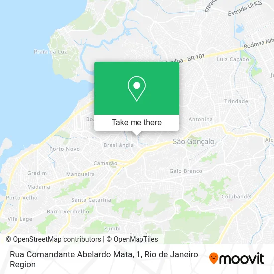 Rua Comandante Abelardo Mata, 1 map