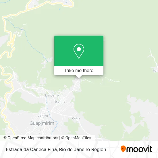 Estrada da Caneca Fina map