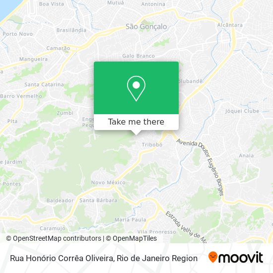 Rua Honório Corrêa Oliveira map