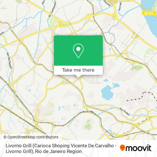 Livorno Grill (Carioca Shoping Vicente De Carvalho - Livorno Grill) map