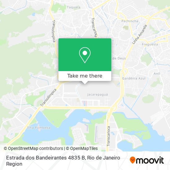 Estrada dos Bandeirantes 4835 B map