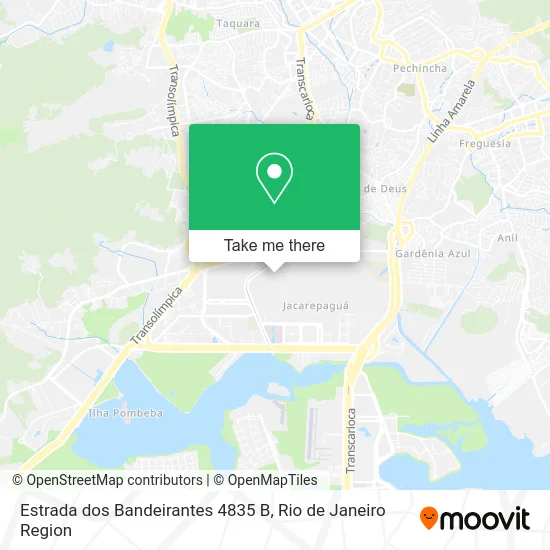 Estrada dos Bandeirantes 4835 B map