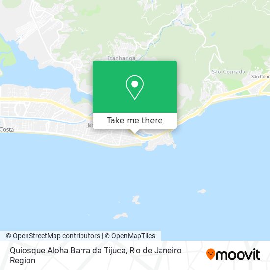 Quiosque Aloha Barra da Tijuca map