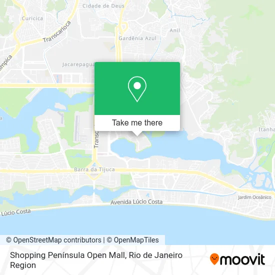 Shopping Península Open Mall map