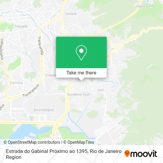 Estrada do Gabinal Próximo ao 1395 map