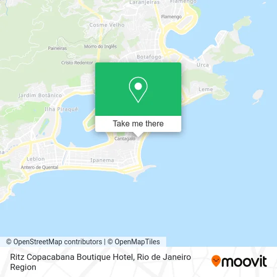 Ritz Copacabana Boutique Hotel map