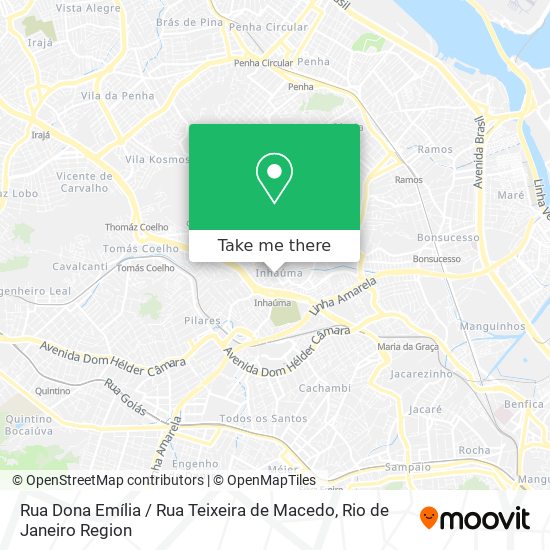 Mapa Rua Dona Emília / Rua Teixeira de Macedo